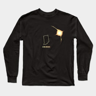 Solar Eclipse 2024 Indiana Long Sleeve T-Shirt